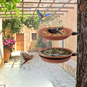 Mangeoire Oiseaux Pot De Fleur 2